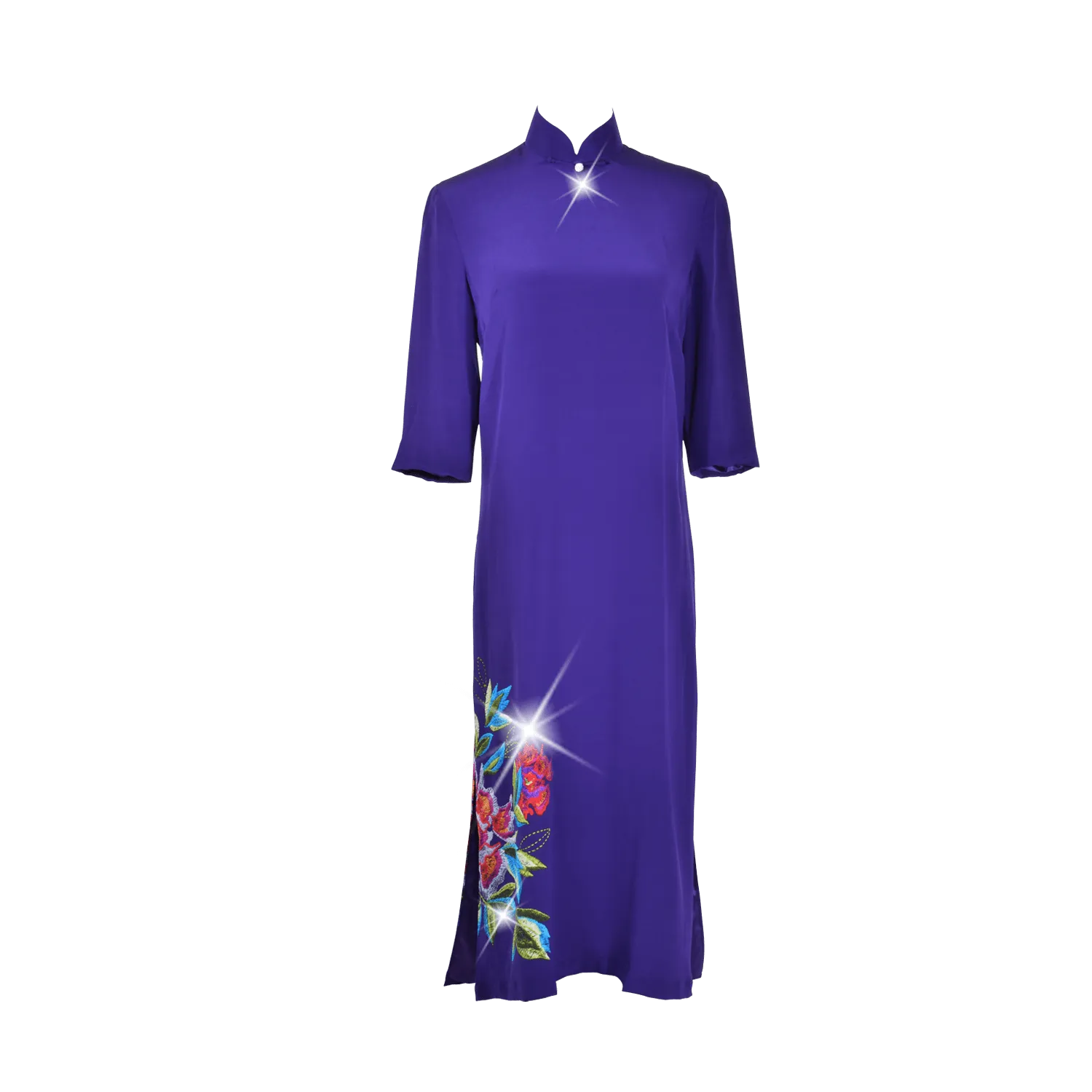 【PEONY】100% Silk Cheongsam (Mid Sleeve)