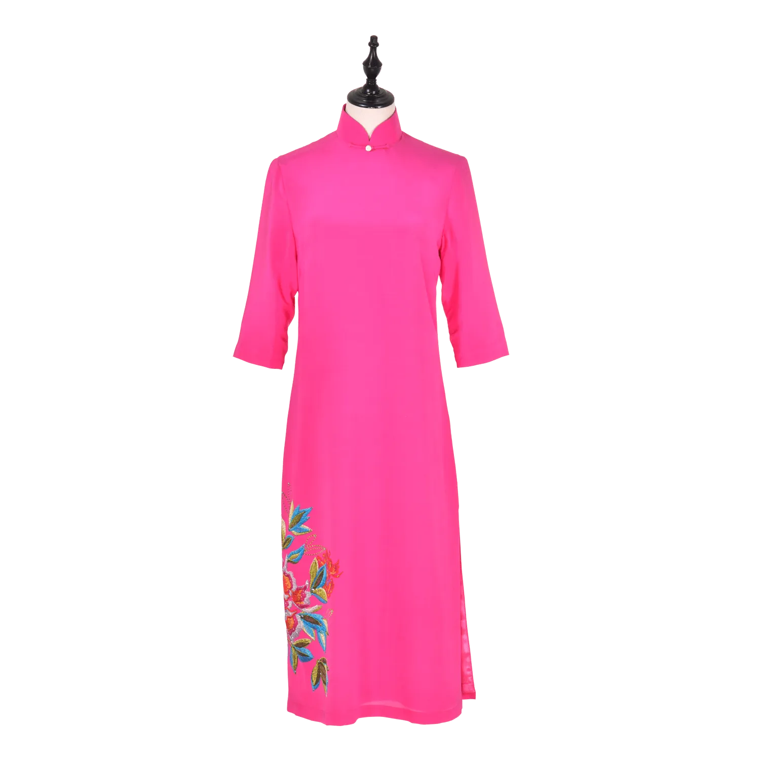 【PEONY】100% Silk Cheongsam (Mid Sleeve)