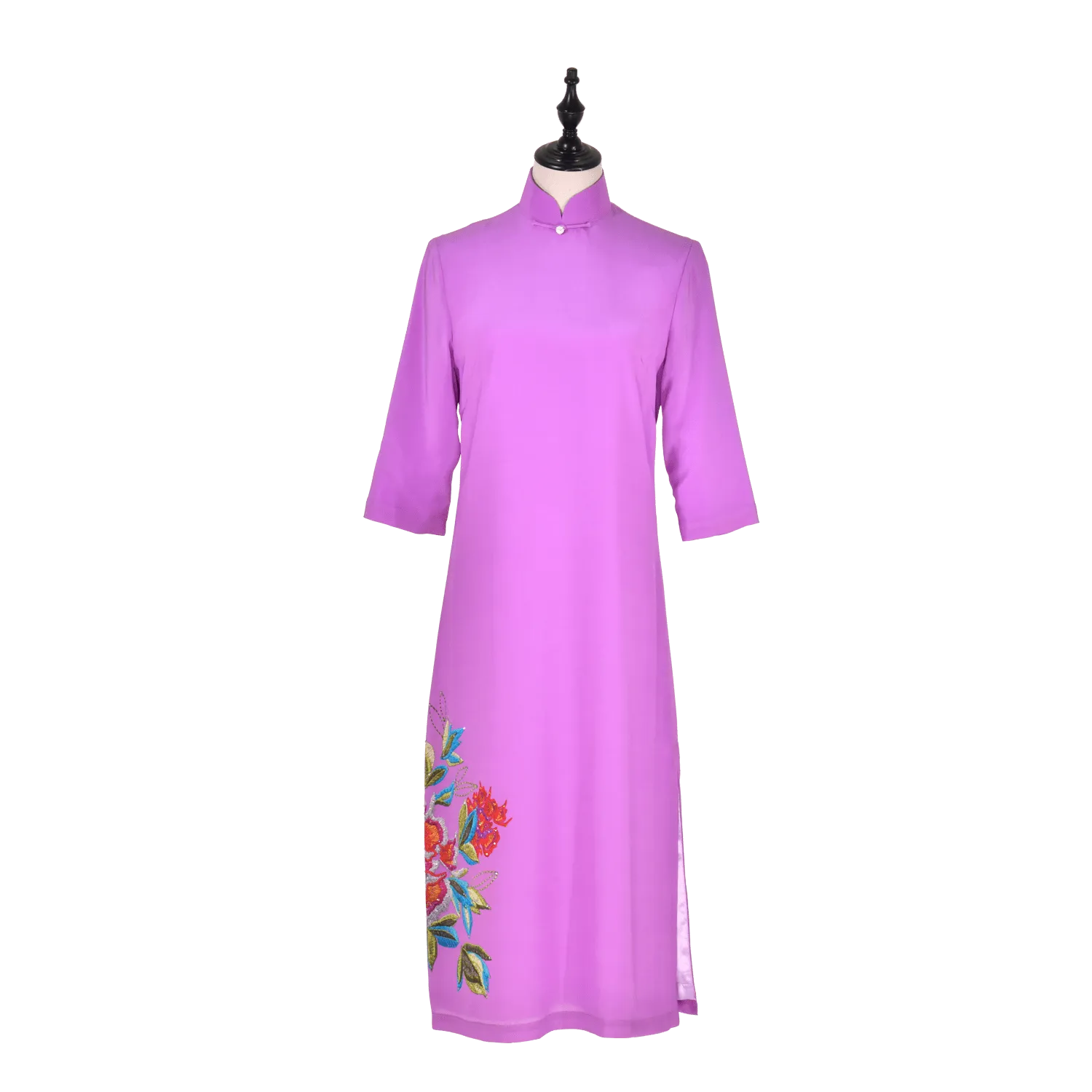 【PEONY】100% Silk Cheongsam (Mid Sleeve)