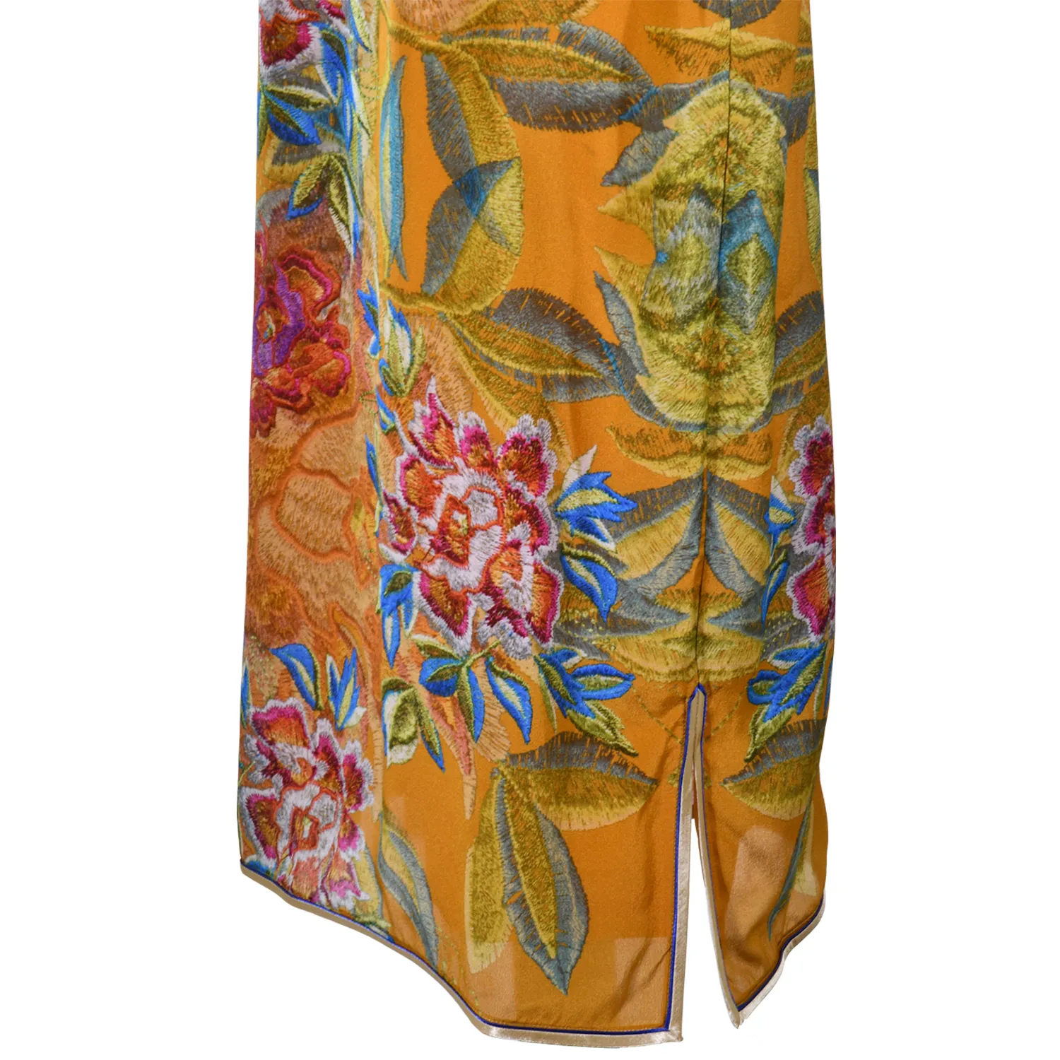【PEONY】100% Silk Cheongsam with Crystals-Junior