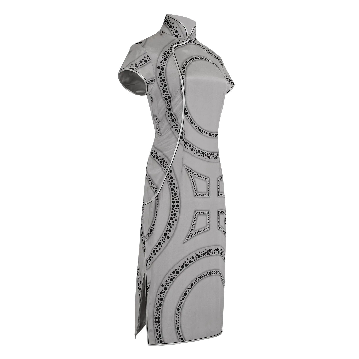 【PROSPERITY】100% Silk Cheongsam (Cap Sleeve)
