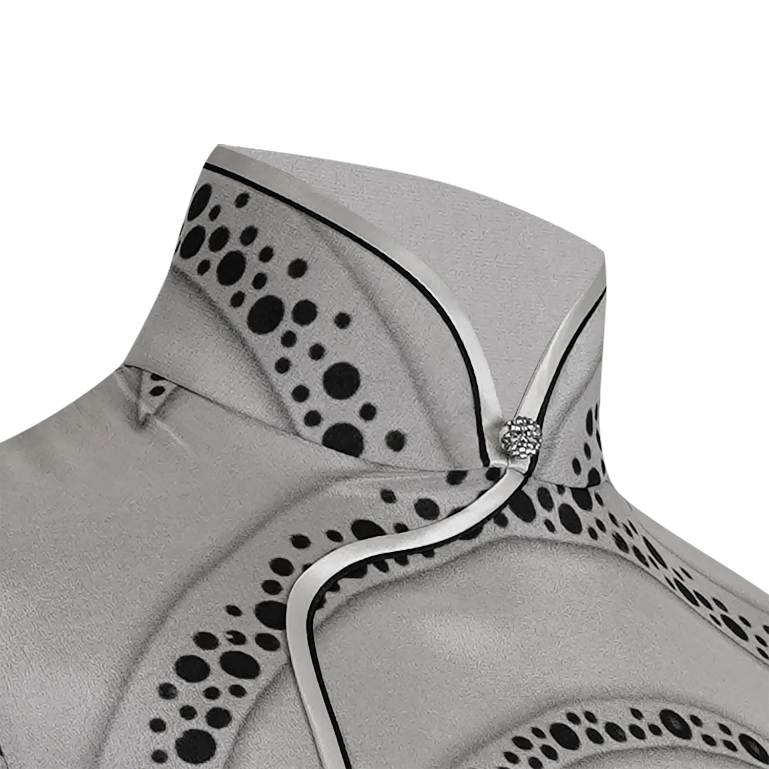 【PROSPERITY】100% Silk Cheongsam (Cap Sleeve)