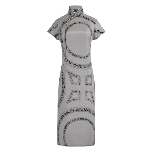 【PROSPERITY】100% Silk Cheongsam (Cap Sleeve)