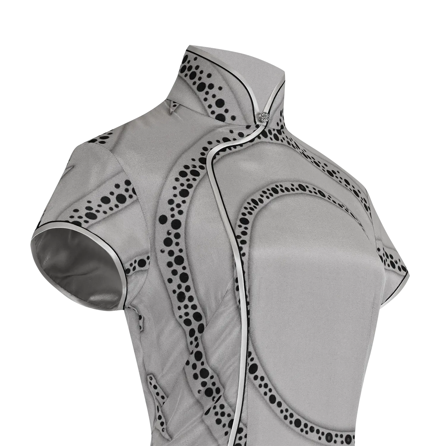 【PROSPERITY】100% Silk Cheongsam (Cap Sleeve)