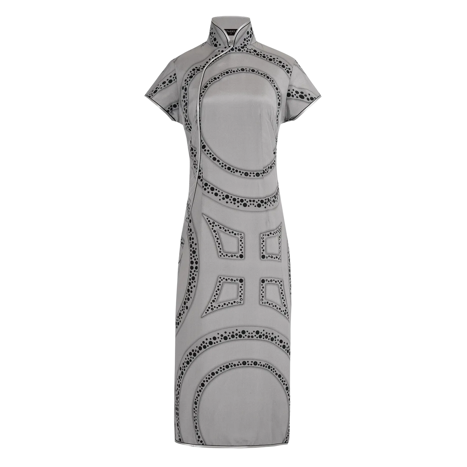 【PROSPERITY】100% Silk Cheongsam (Cap Sleeve)