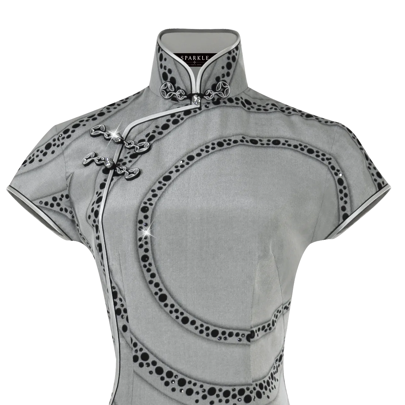 【PROSPERITY】Masterpiece Collection Haute Couture 100% Silk Cheongsam (Cap Sleeve/Tailored Fit)