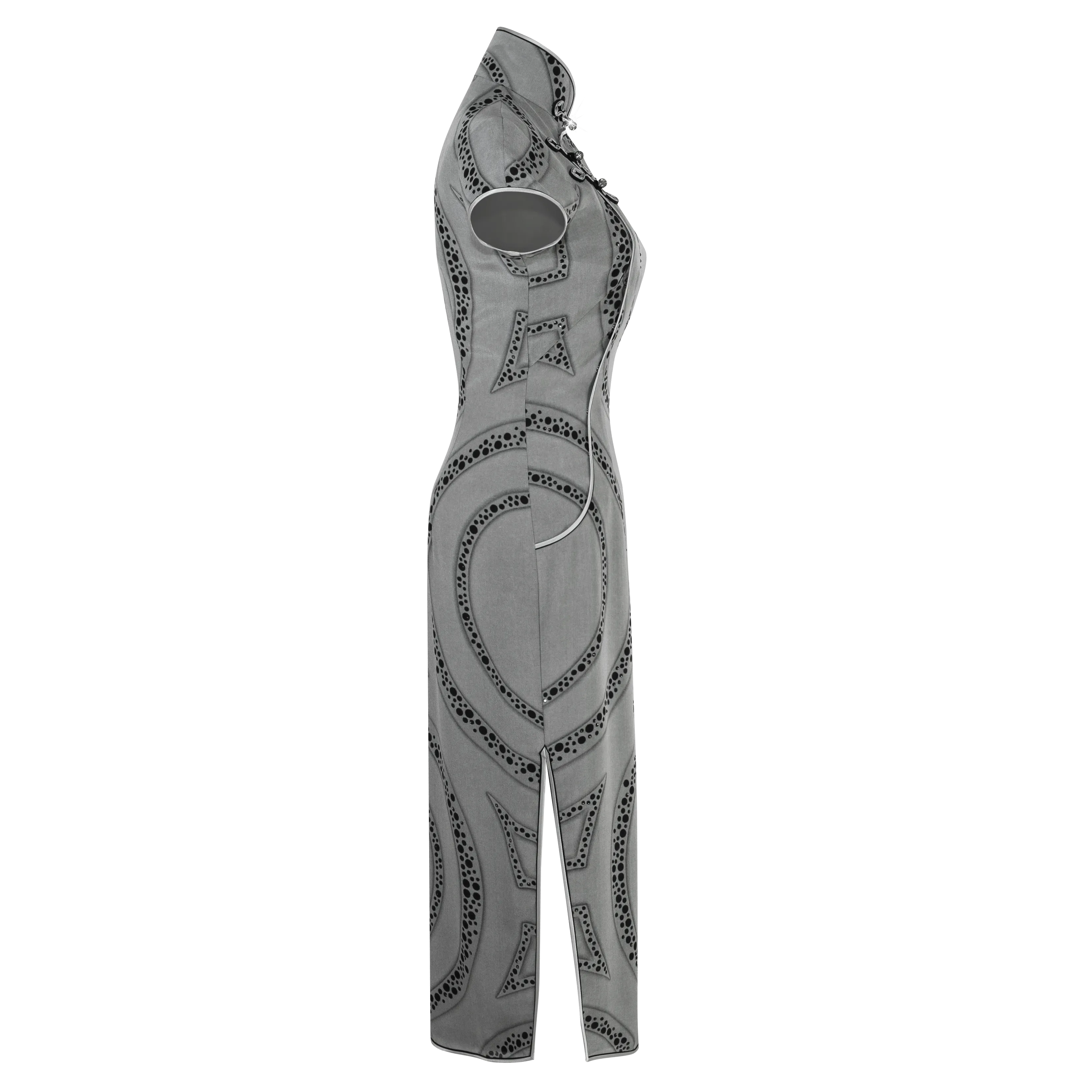 【PROSPERITY】Masterpiece Collection Haute Couture 100% Silk Cheongsam (Cap Sleeve/Tailored Fit)