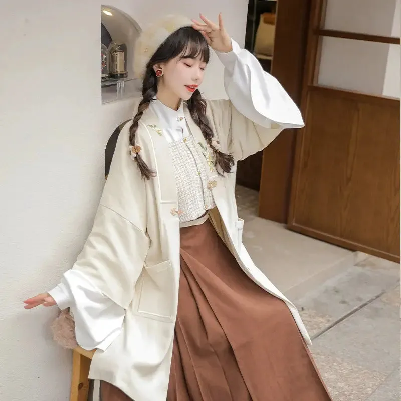 [Shallow Moon] Ming-Dynasty Hanfu autumn and winter daily Dress