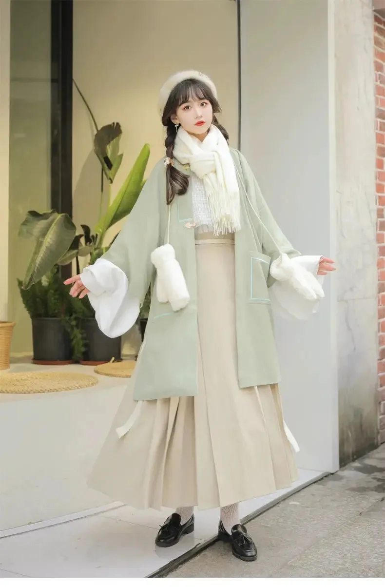 [Shallow Moon] Ming-Dynasty Hanfu autumn and winter daily Dress