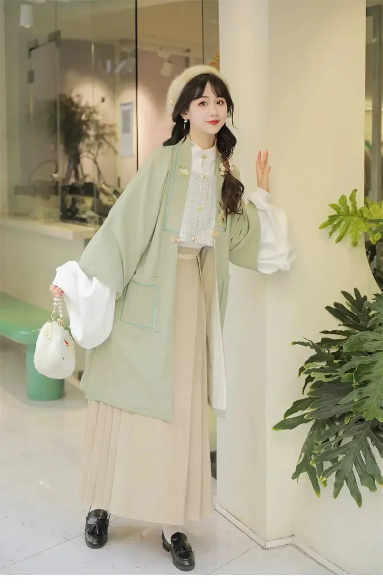 [Shallow Moon] Ming-Dynasty Hanfu autumn and winter daily Dress