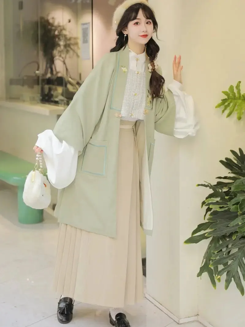 [Shallow Moon] Ming-Dynasty Hanfu autumn and winter daily Dress