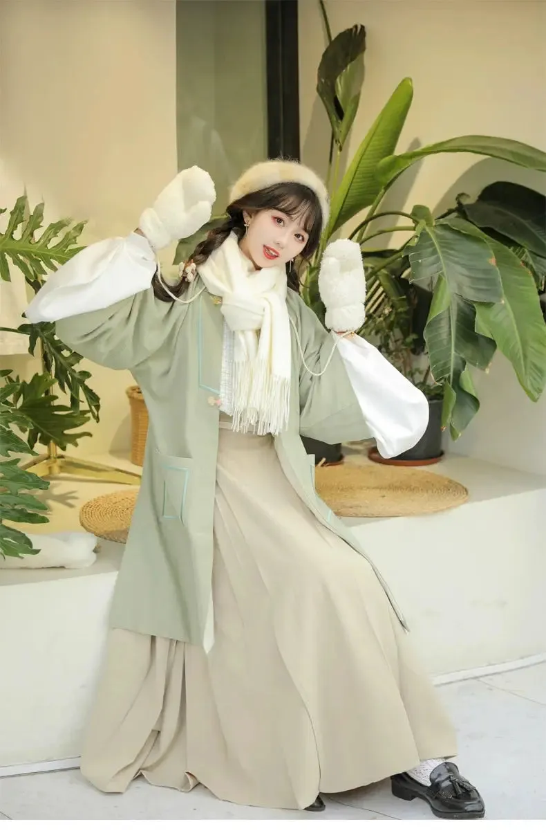 [Shallow Moon] Ming-Dynasty Hanfu autumn and winter daily Dress