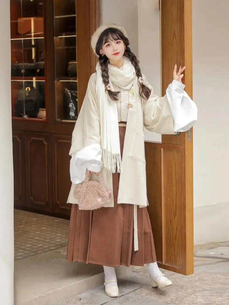 [Shallow Moon] Ming-Dynasty Hanfu autumn and winter daily Dress