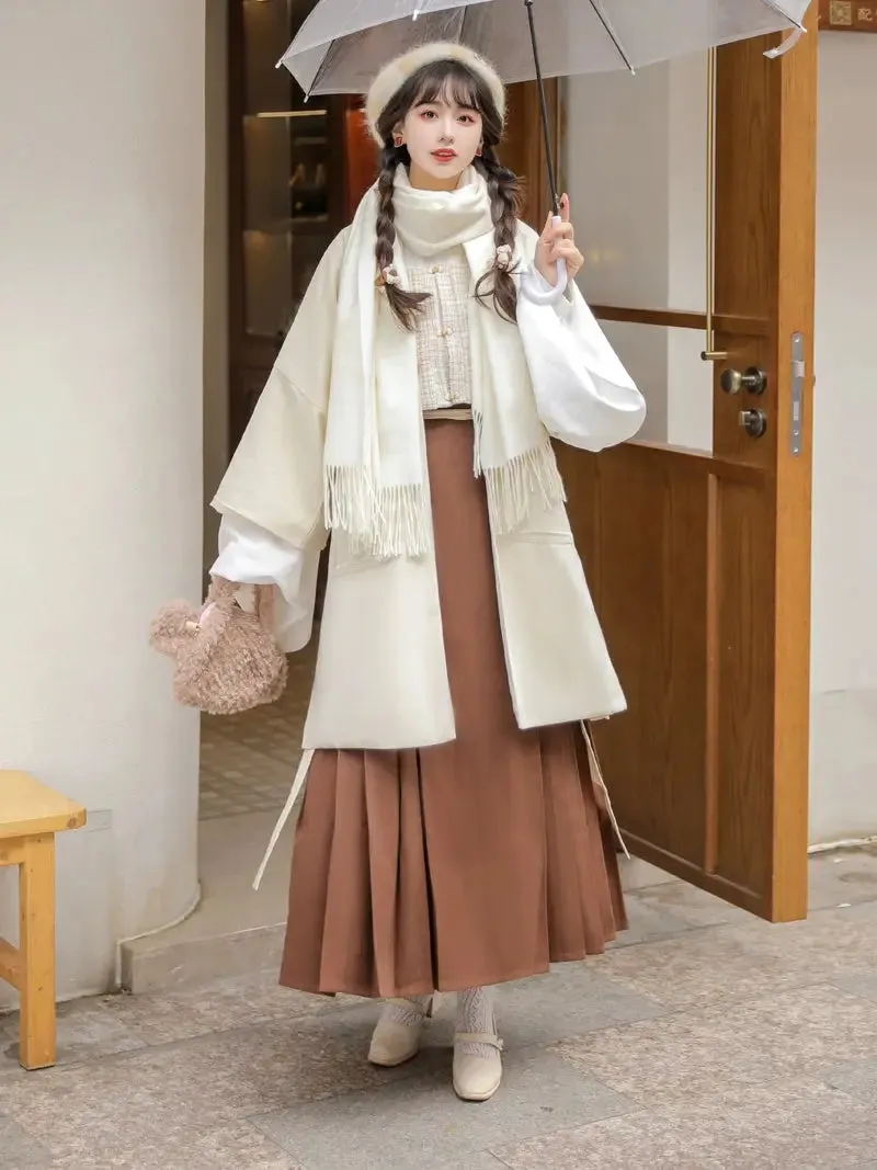 [Shallow Moon] Ming-Dynasty Hanfu autumn and winter daily Dress
