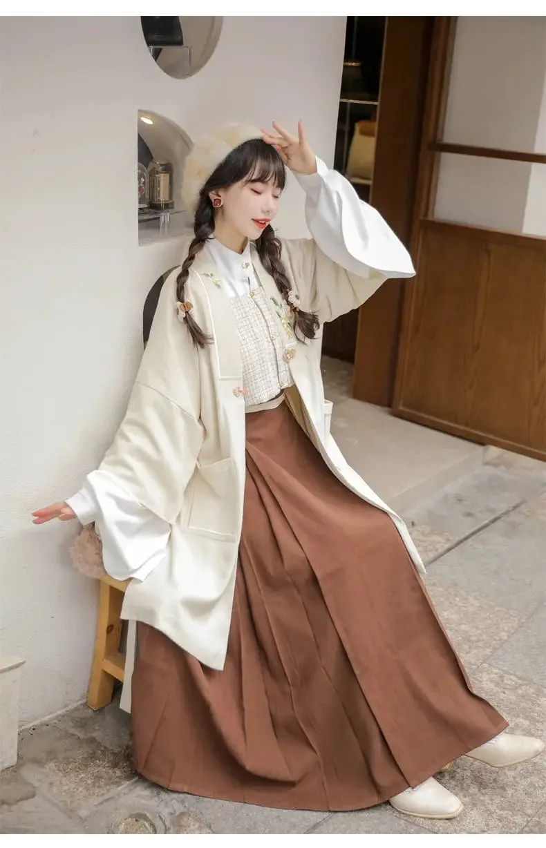 [Shallow Moon] Ming-Dynasty Hanfu autumn and winter daily Dress