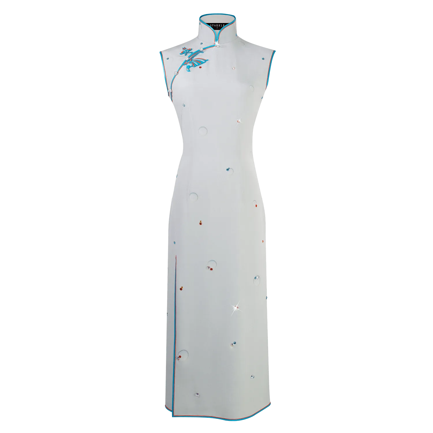 【SKYLINE】Masterpiece Collection Haute Couture 100% Silk Cheongsam (Sleeveless/Tailored Fit)