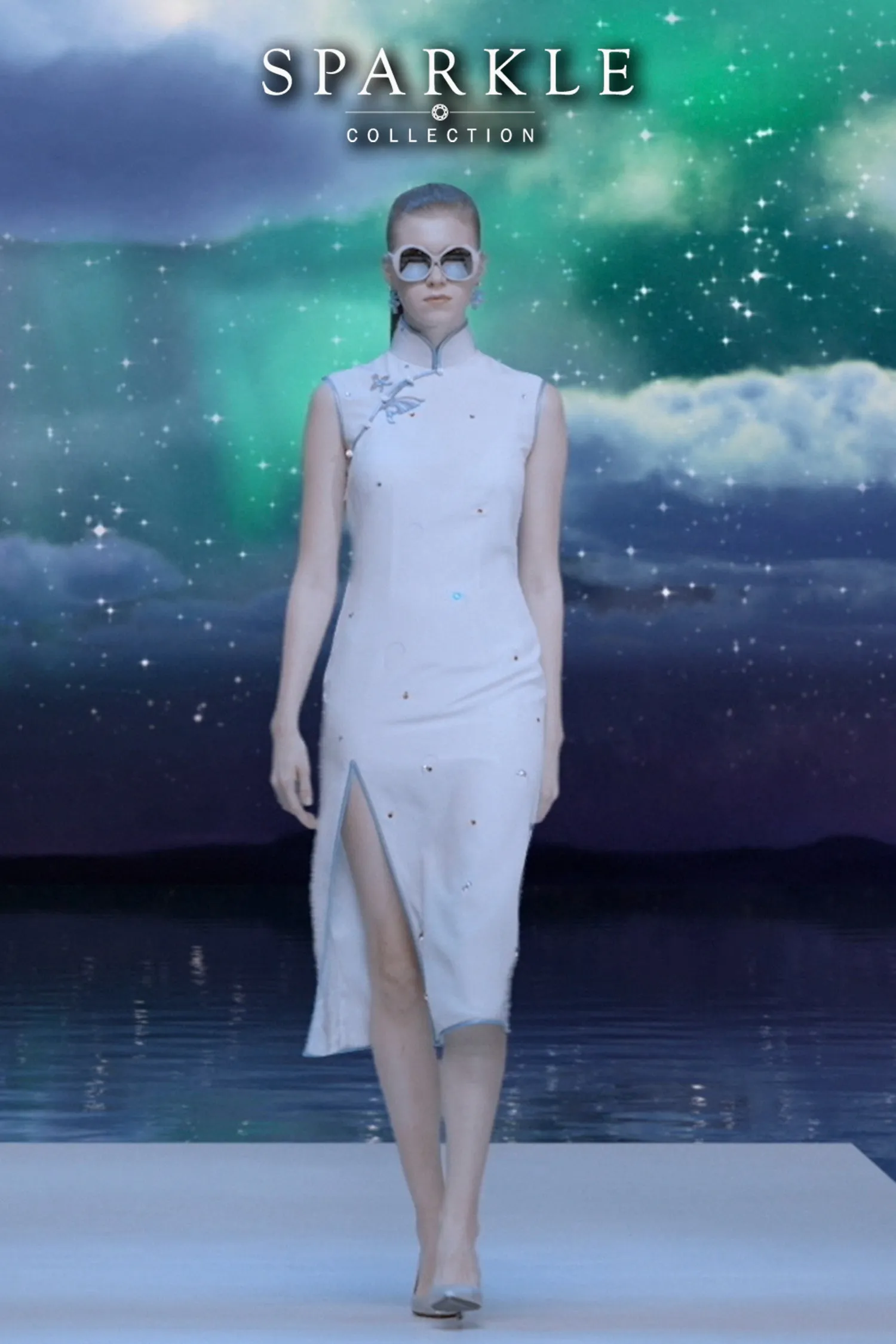 【SKYLINE】Masterpiece Collection Haute Couture 100% Silk Cheongsam (Sleeveless/Tailored Fit)