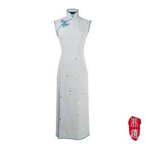 【SKYLINE】Masterpiece Collection Haute Couture 100% Silk Cheongsam (Sleeveless/Tailored Fit)