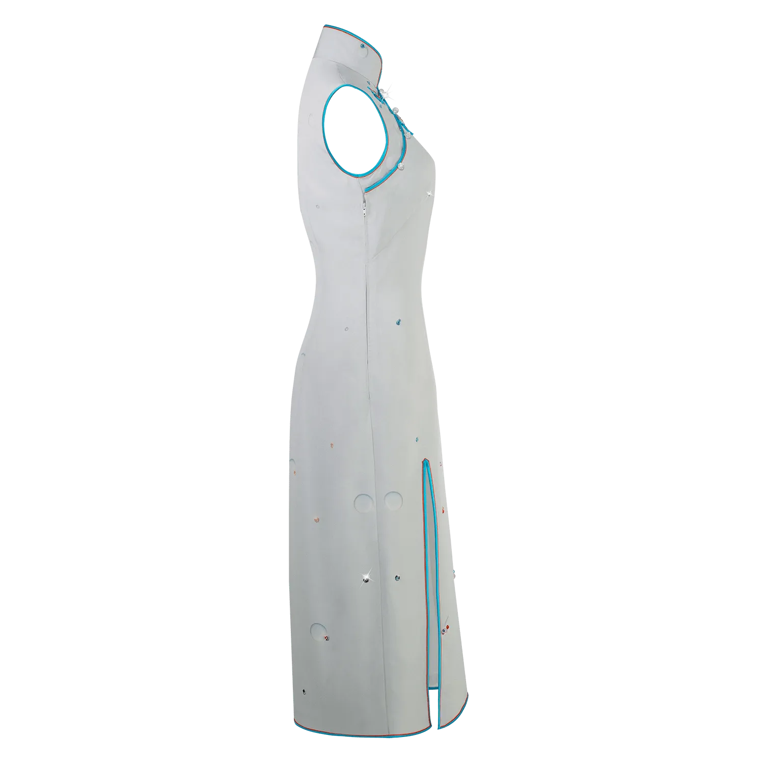 【SKYLINE】Masterpiece Collection Haute Couture 100% Silk Cheongsam (Sleeveless/Tailored Fit)