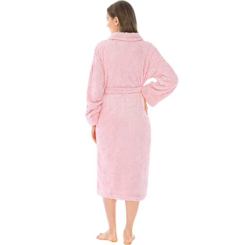 Soft Fluffy Plush Bathrobe
