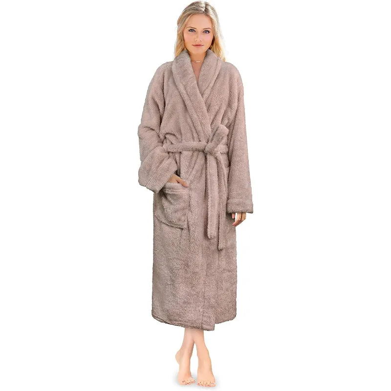 Soft Fluffy Plush Bathrobe