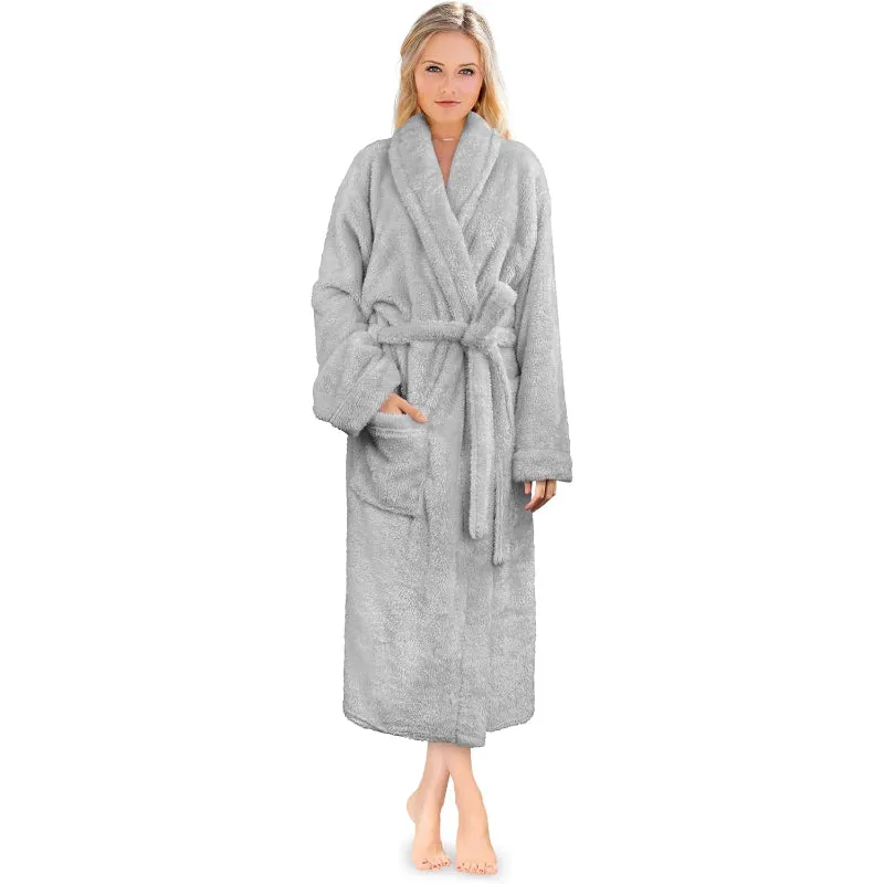 Soft Fluffy Plush Bathrobe