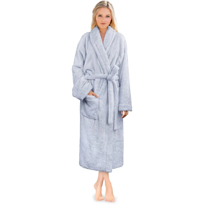 Soft Fluffy Plush Bathrobe