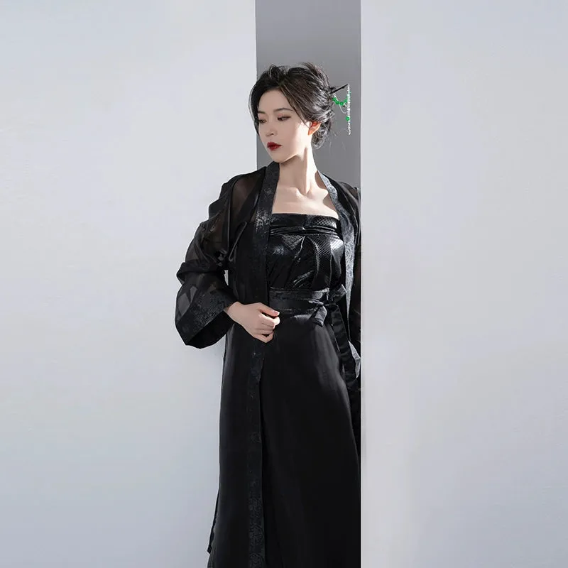 Song Dynasty | Summer Hanfu black dress, Top &  Skirt