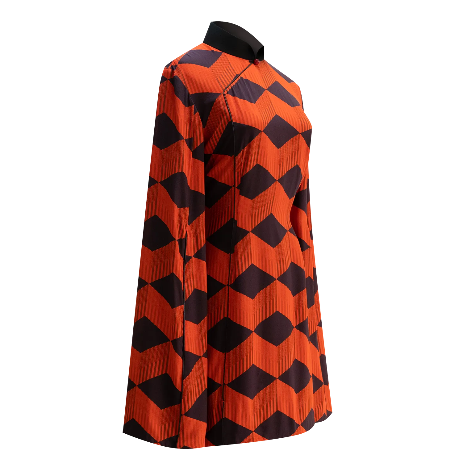 【STOREGATE VOXEL】100% Silk Cheongsam (Bell Sleeve)