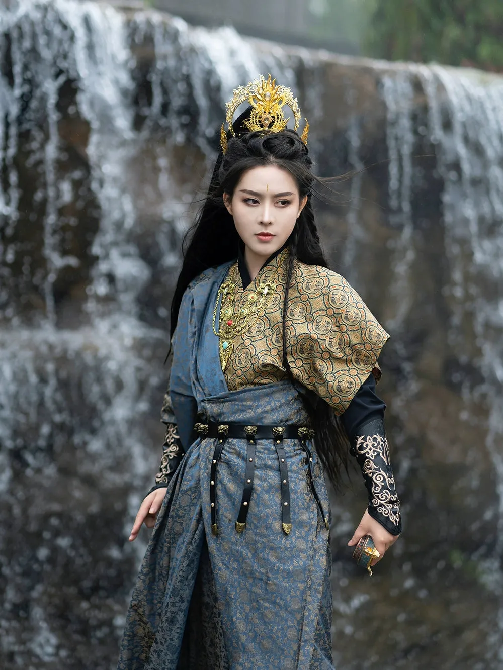 Tang Dynasty | Hanfu Tang Yuan Collar Tang Half Arm