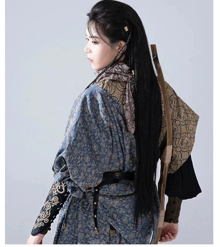 Tang Dynasty | Hanfu Tang Yuan Collar Tang Half Arm