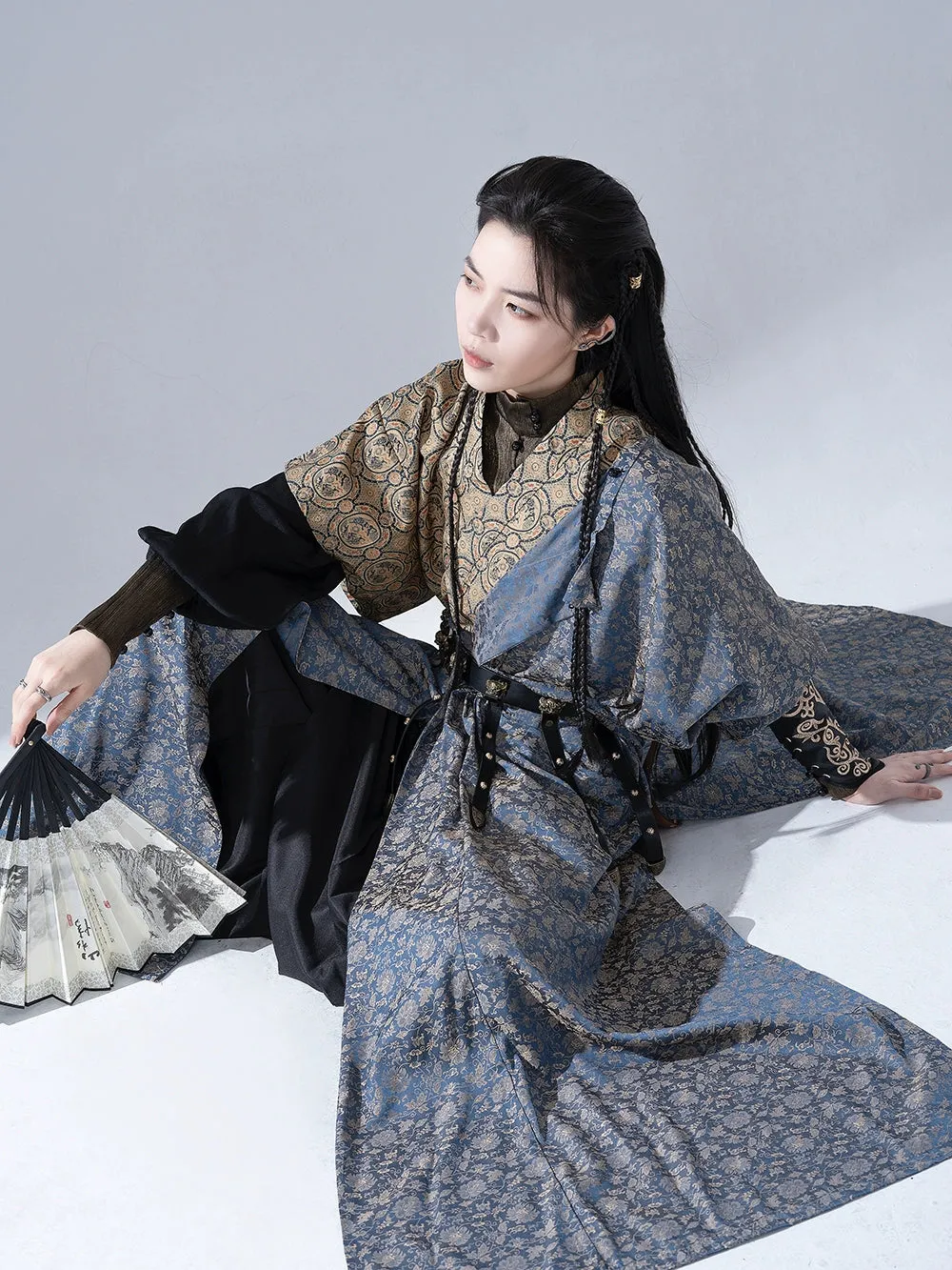 Tang Dynasty | Hanfu Tang Yuan Collar Tang Half Arm