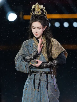 Tang Dynasty | Hanfu Tang Yuan Collar Tang Half Arm