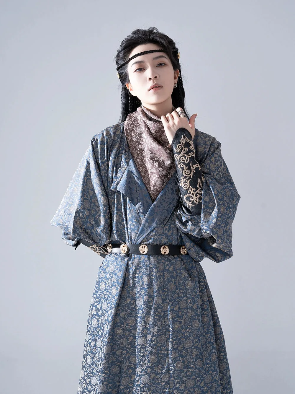 Tang Dynasty | Hanfu Tang Yuan Collar Tang Half Arm