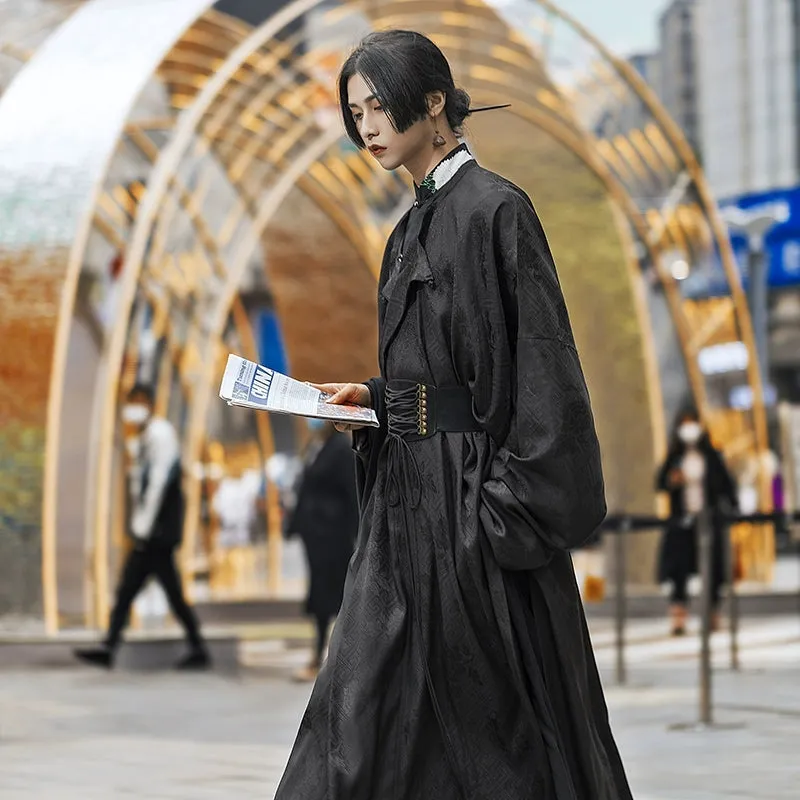 Tang Dynasty | Tang Dynasty round collar robes and restored men's and women's Hanfu