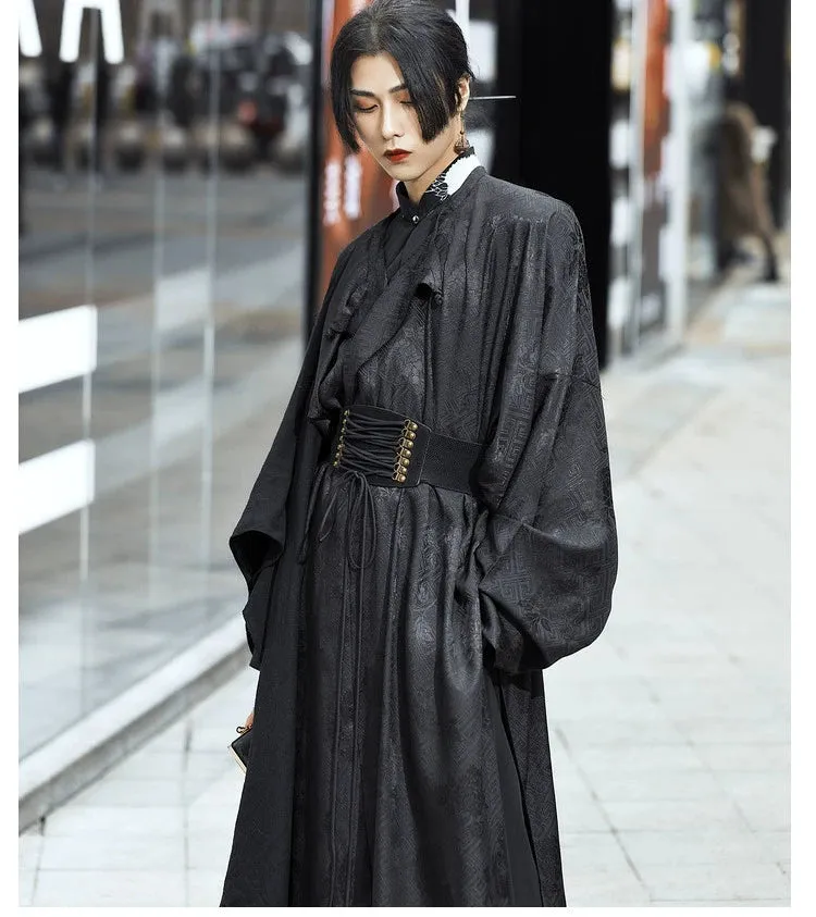 Tang Dynasty | Tang Dynasty round collar robes and restored men's and women's Hanfu