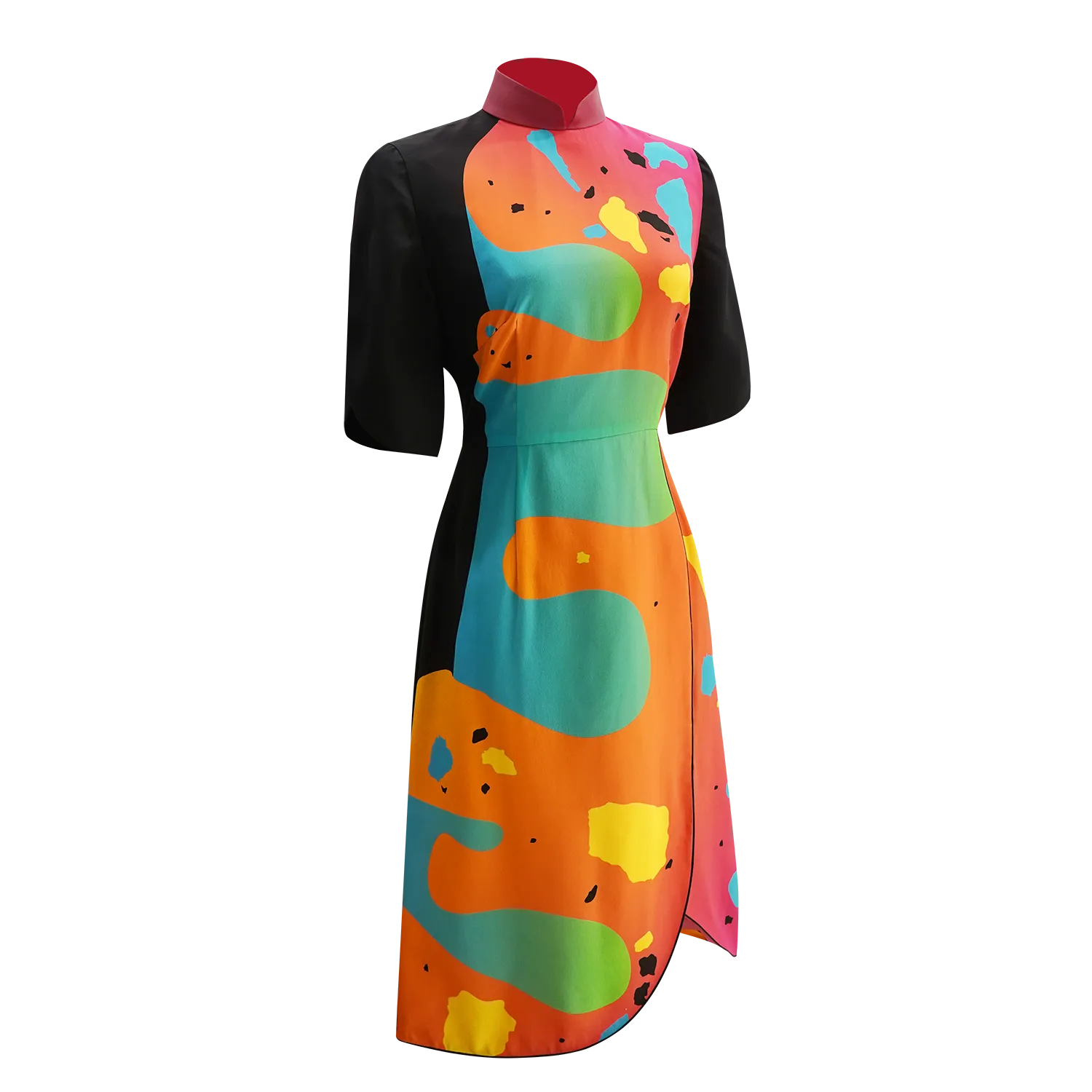 【TERRAZZO】100% Silk Cheongsam (Petal Sleeve)