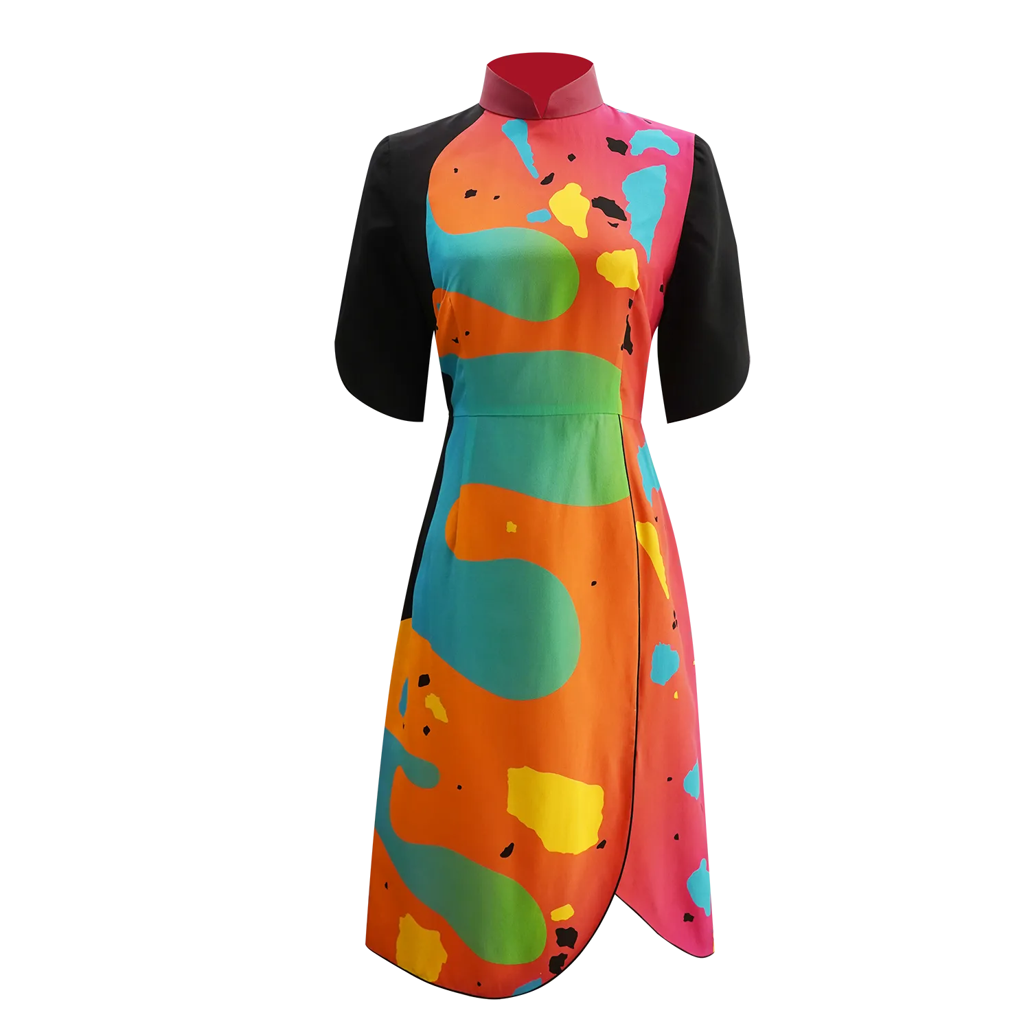 【TERRAZZO】100% Silk Cheongsam (Petal Sleeve)