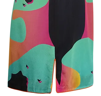 【TERRAZZO】100% Silk Cheongsam (Ruffle Sleeve)