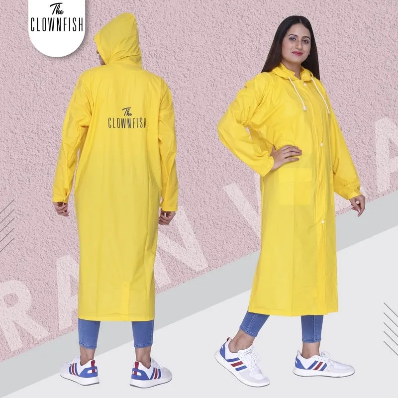 THE CLOWNFISH Dynamic Series Women's Waterproof Raincoat - Reversible | With Storage Bag | 2XL | Dark Brown