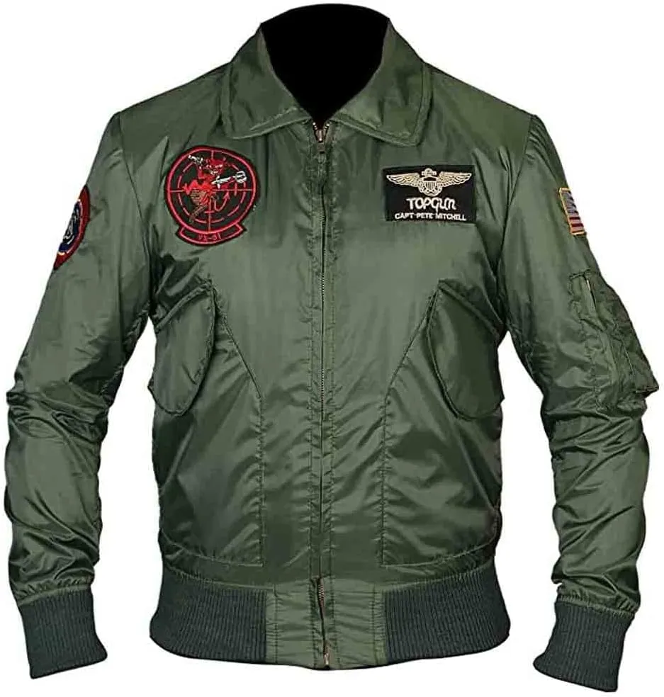Tom Cruise Bomber Jacket | Tom Cruise Flight Jacket | Tom Cruise Top Maverick Flight Bomber Jacket
