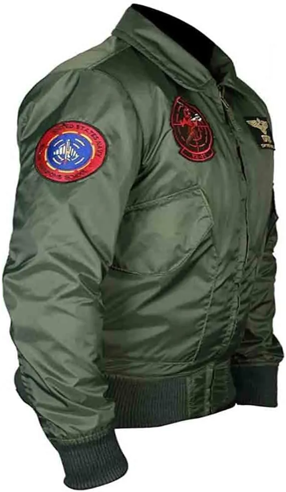 Tom Cruise Bomber Jacket | Tom Cruise Flight Jacket | Tom Cruise Top Maverick Flight Bomber Jacket