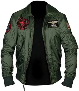 Tom Cruise Bomber Jacket | Tom Cruise Flight Jacket | Tom Cruise Top Maverick Flight Bomber Jacket