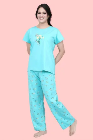 Velure Dazzling Floral Print Pajama Set