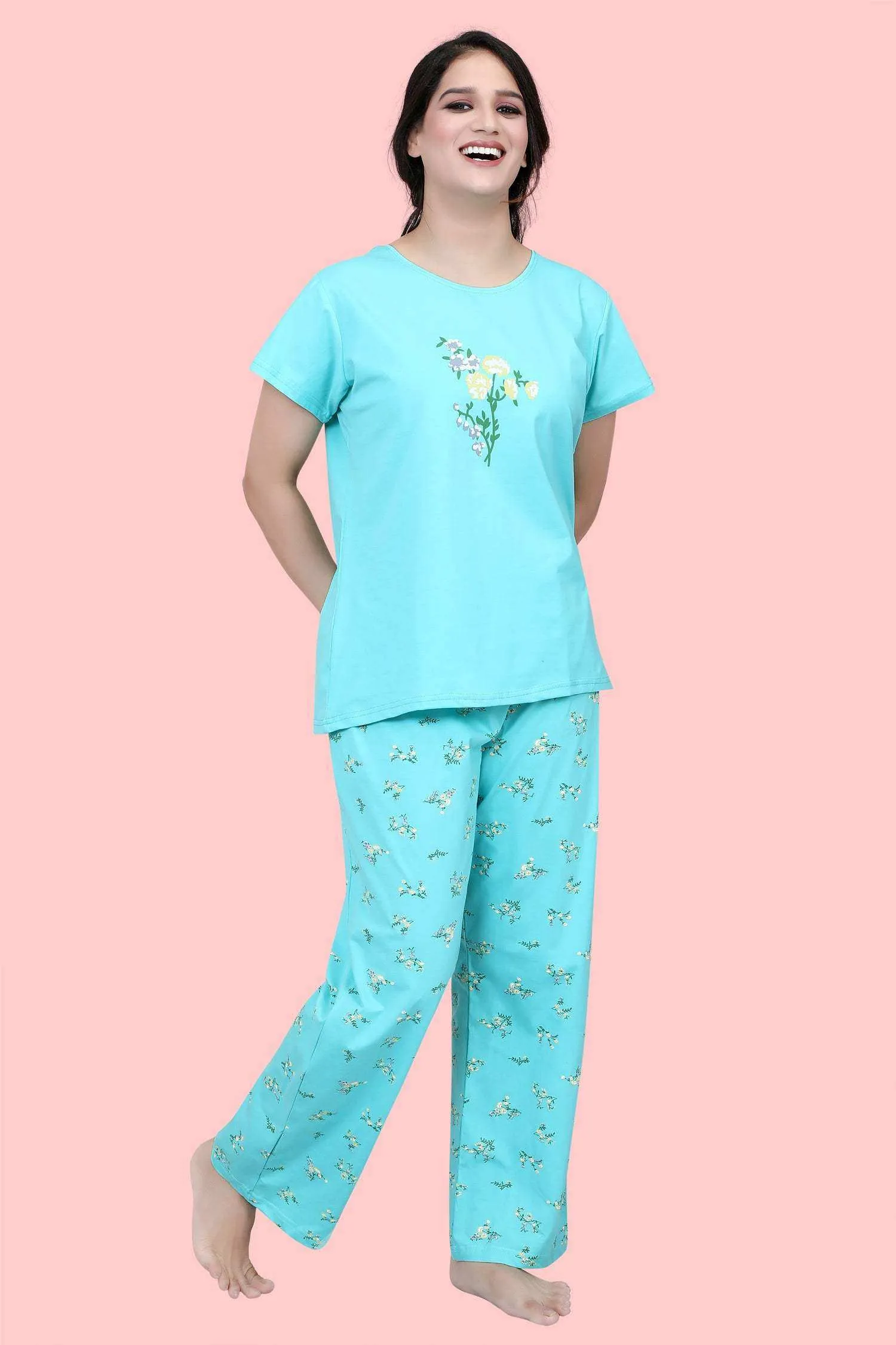 Velure Dazzling Floral Print Pajama Set