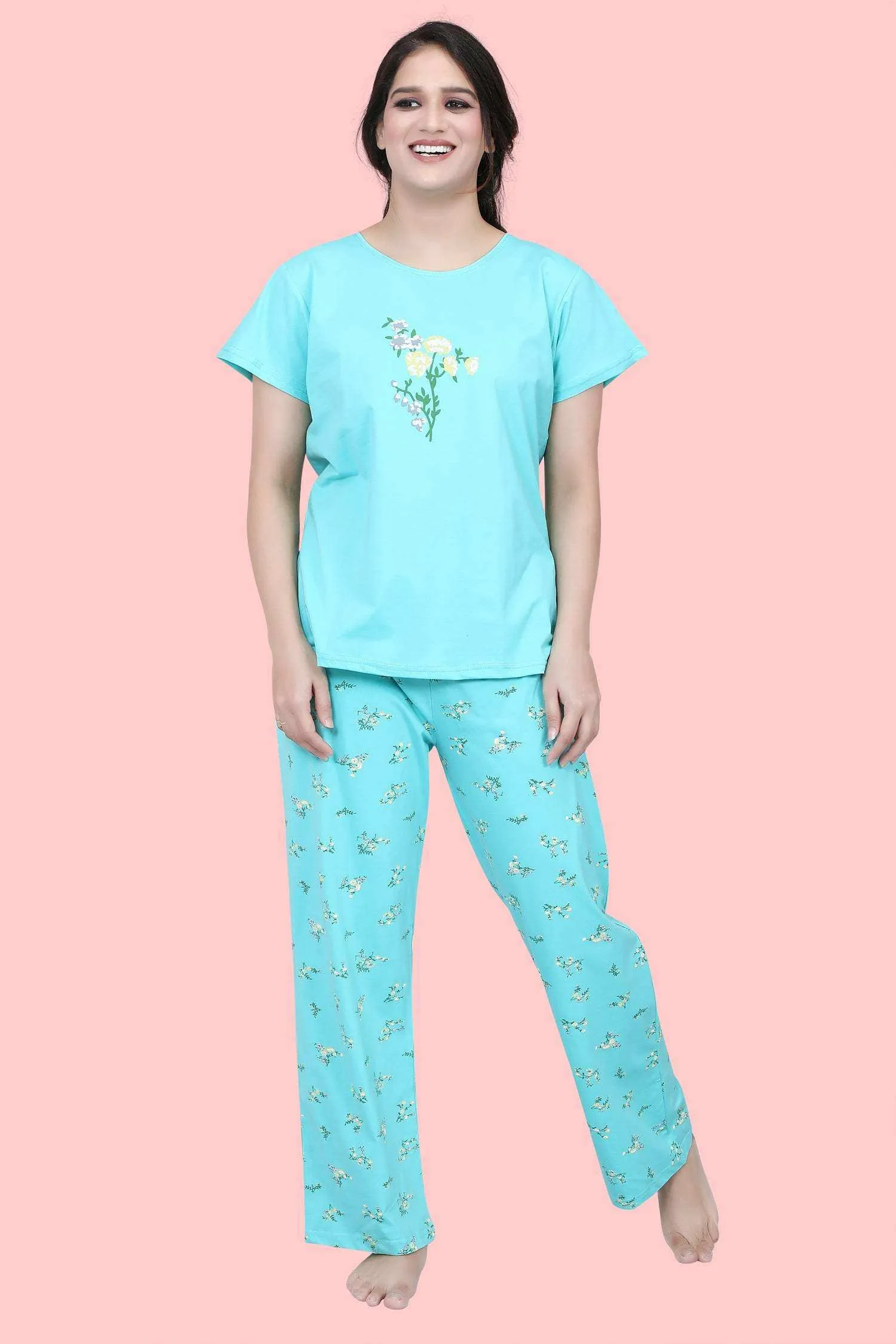 Velure Dazzling Floral Print Pajama Set