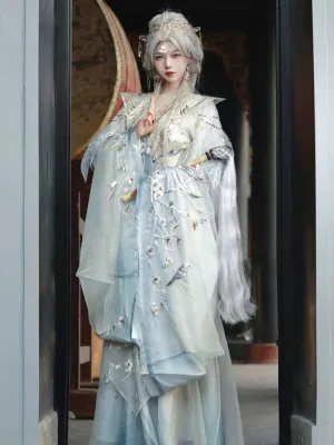 Wei and Jin | Embroidery Heavy Industry Fairy Hanfu White