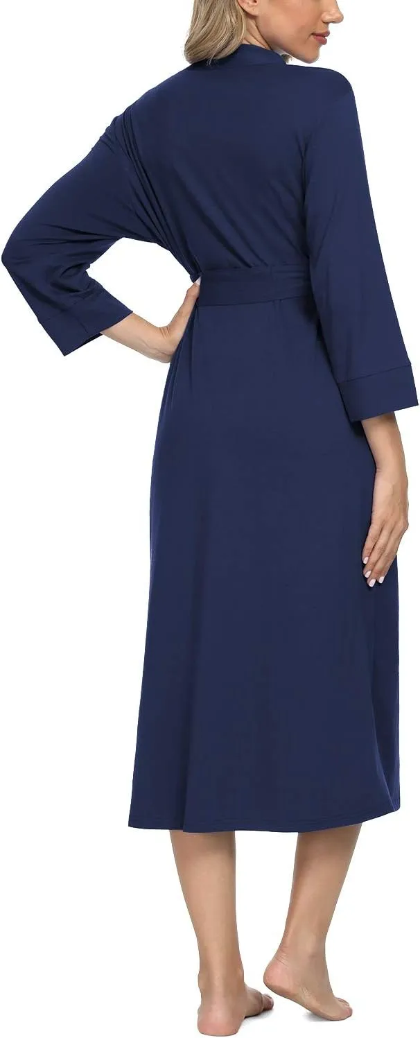 Xpenyo Women's Maternity Sleepwear,Labor/Delivery/Nursing/Hospital Nightgown Kimono Robes Long Pregnancy Loungewear