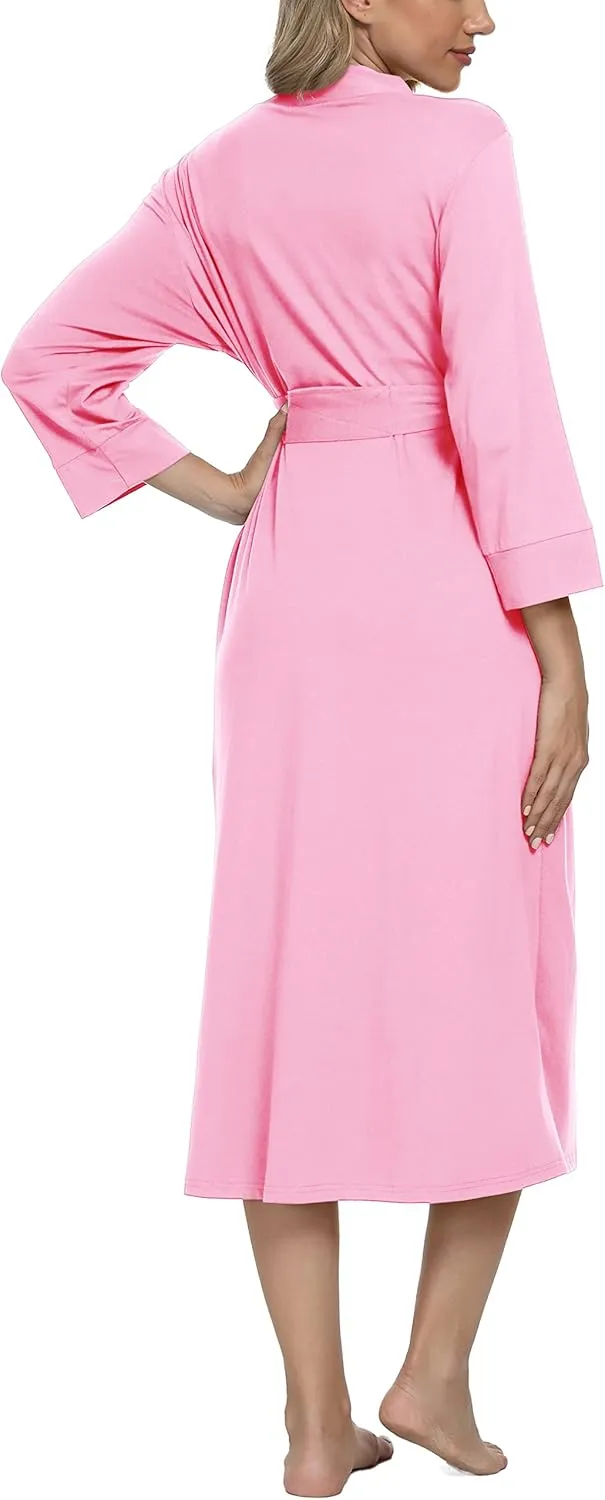Xpenyo Women's Maternity Sleepwear,Labor/Delivery/Nursing/Hospital Nightgown Kimono Robes Long Pregnancy Loungewear